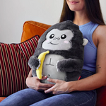 Peluche gorille Legami douce et adorable, idéale comme cadeau original pour enfant ou amateur de peluches. Compagnon câlin au design mignon, parfait pour décorer une chambre ou offrir pour un anniversaire.